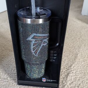 NFL Rhinestone Tumbler with Straw